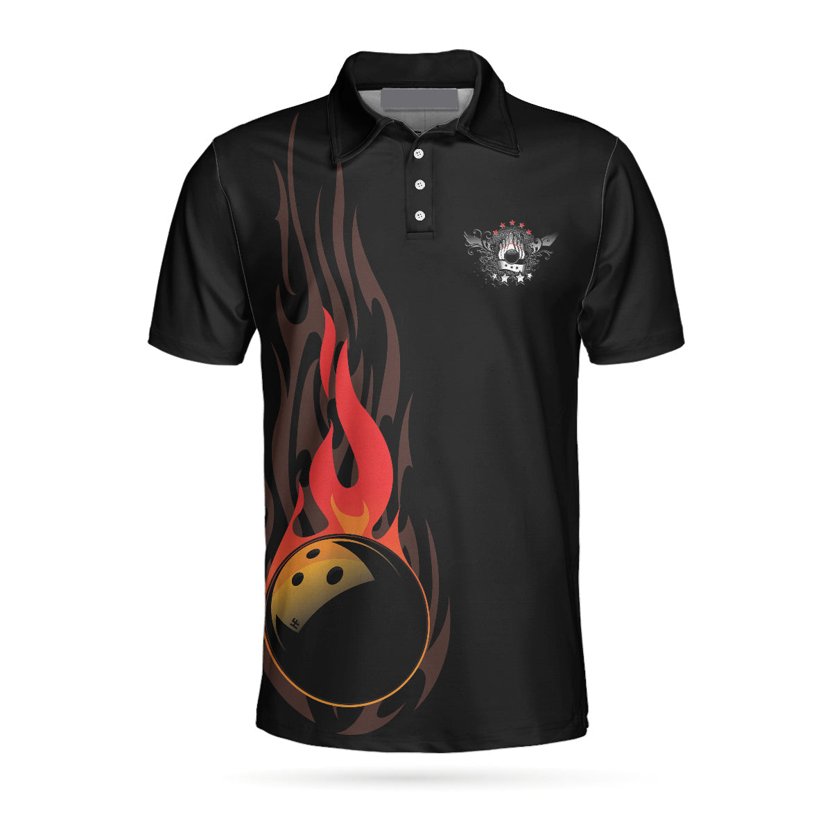 Life Is Like Bowling Keep Your Eyes On The Balls Bowling Polo Shirt