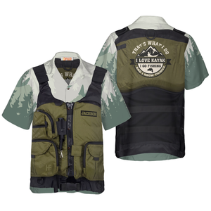 Life Vest Kayak & Fishing Custom Hawaiian Shirt