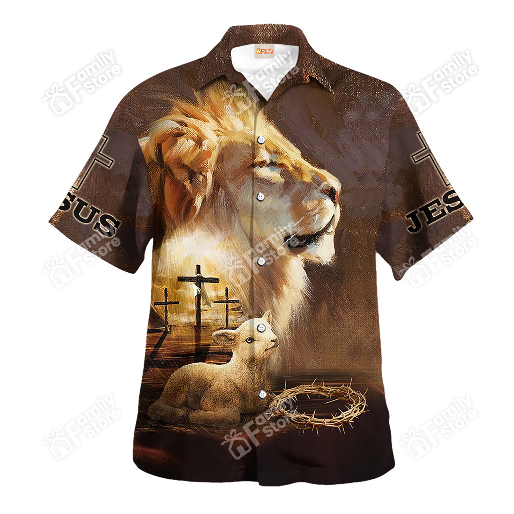 Lion And Goat Hawaiian Shirt