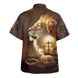 Lion And Goat Hawaiian Shirt