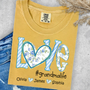 Love grandmalife Personalized Grandma Shirt Floral Print Comfort Colors Tee Custom Grandmother Gift with Grandkids Names_Mustard_S 1 OtAGs