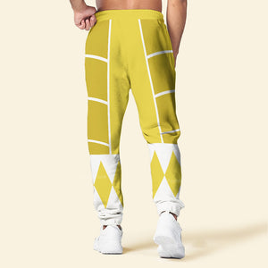 Yellow Mighty Morphin Power Ranger Cosplay C2 - Hoodie Set, Sweatshirt, Sweatpants PRHS94