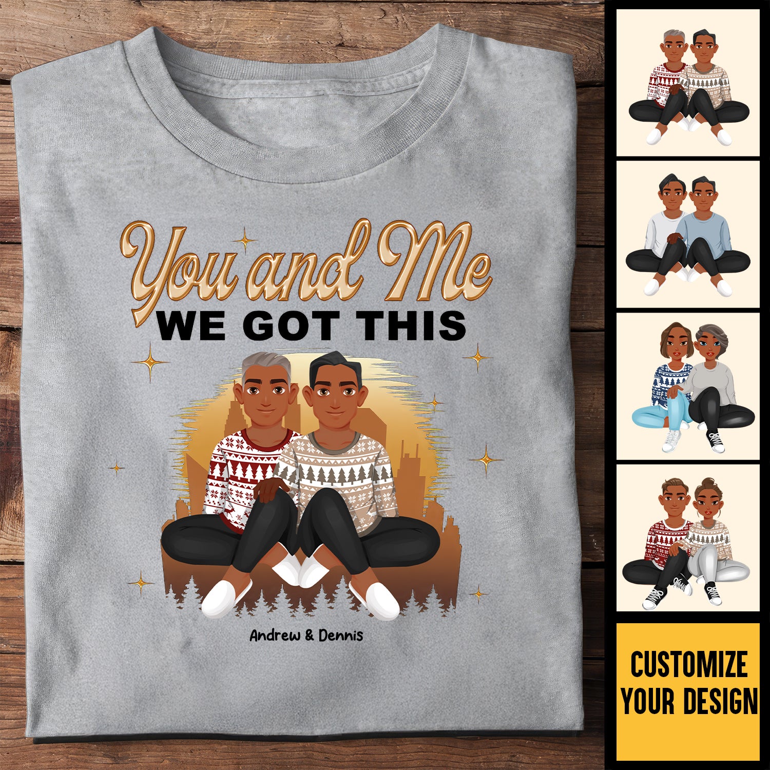 You And Me We  Got This Black African - Personalized Shirt - Gift For Couple, Husband Wife, Anniversary, Engagement, Wedding, Marriage Gift - GR1 NH96