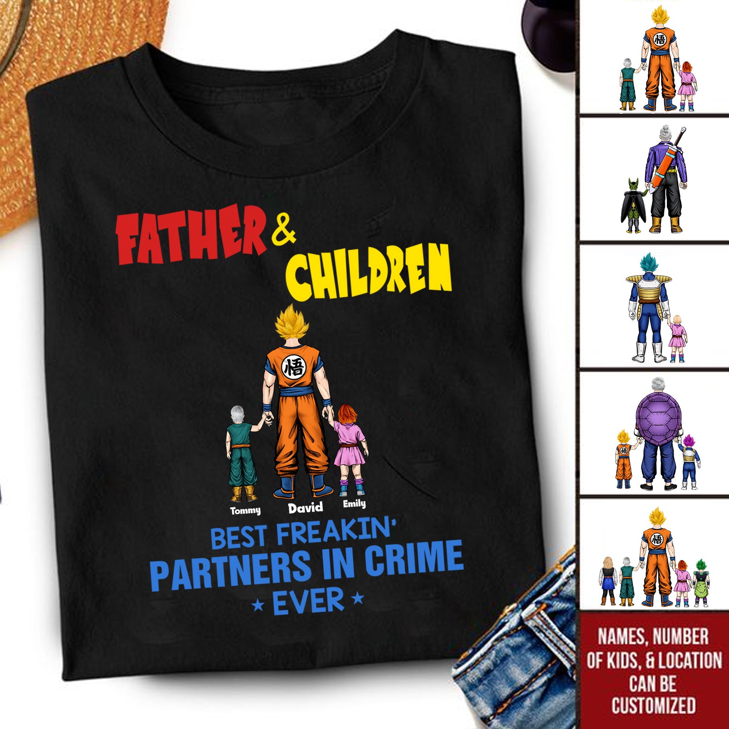 Dragon Ball Father And Sons Best Freaking Partners In Crime - Gift For Dad, Father's Day - Personalized TShirt CL03