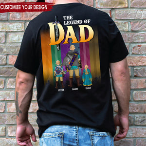 Zelda Dad You Are The Legend In My Mind - Gift For Dad, Husband Father's Day - Personalized TShirt CL07