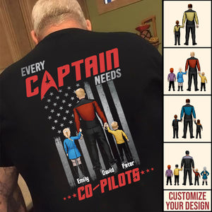 Star Trek Every Captain Needs A Co Pilot - Gift For Dad - Personalized TShirt - CL22 NA94