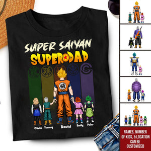 Super Saiyan Dad In The Dragon Balls Universe - Gift For Father's Day - Personalized TShirt