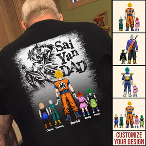 Dragon Ball Saiyan Dad The Legend In My Mind - Gift For Father's Day - Personalized TShirt