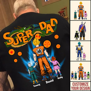 Superpapa Dragon Balls Super Power - Gift For Father's Day - Personalized TShirt