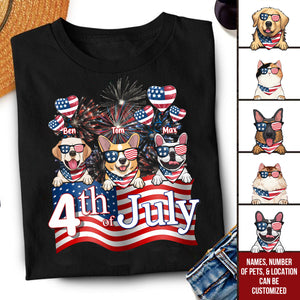 Independence Day Woof Woof - Gift For Pet Lovers - Personalized TShirt