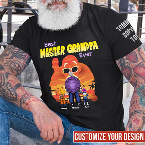 Best Master Grandpa Ever - Gift For Father's Day - Personalized TShirt