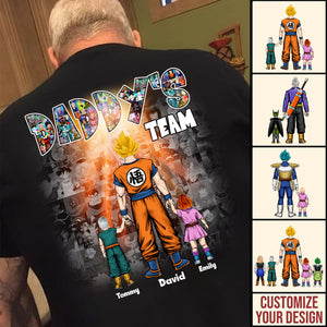 Daddy's Team Dragon Ball - Gift For Father's Day - Personalized TShirt