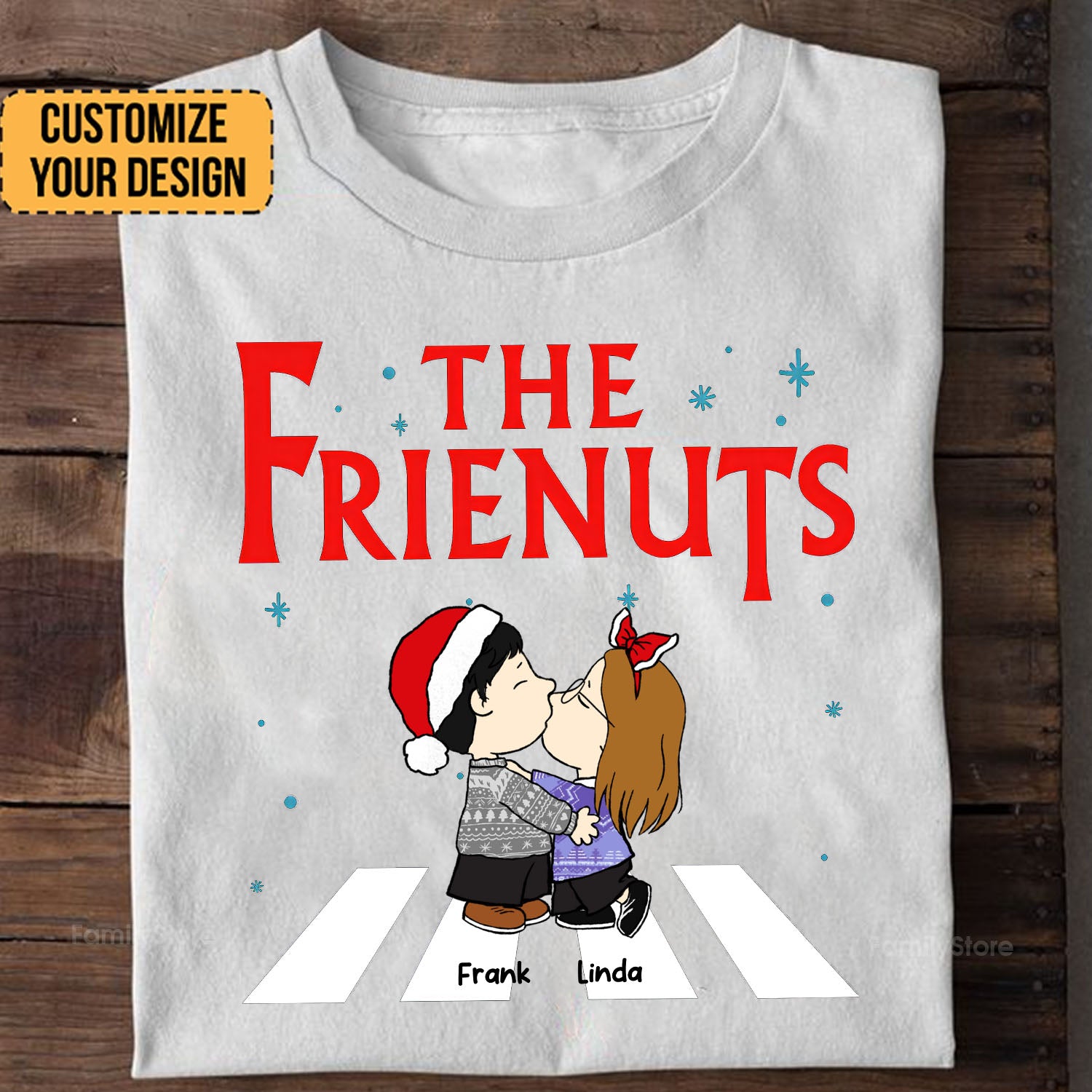 The Friendnuts Peanuts - Personalized Shirt - Gift For Couple, Husband Wife, Anniversary, Engagement, Wedding, Marriage Gift CL45 NH96