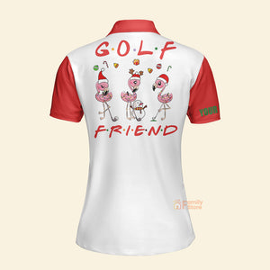 FamilyStore Funny Christmas Golf - Personalized Women Polo Shirt