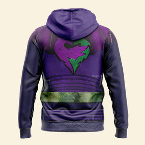 FamilyStore Mal Purple and Green Descendants 3 Costume Hoodie