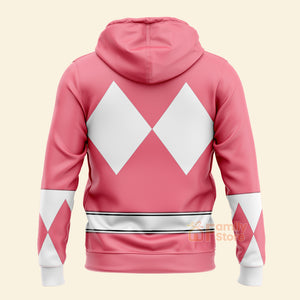 Pink Ranger Mighty Morphin The Movie (1995) C1 - Hoodie Set, Sweatshirt, Sweatpants PRHS88