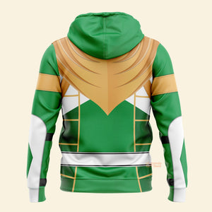 Green Ranger Dragon Shield Mighty Morphin Cosplay - Hoodie Set, Sweatshirt, Sweatpants PRHS96