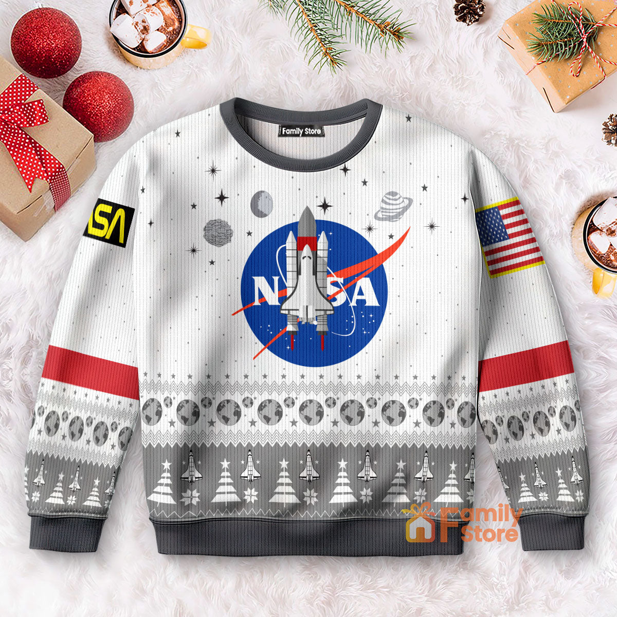 NASA Christmas Edition Custom Cosplay Ugly Sweater