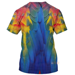 Parrot 3D All Over Printed T-Shirt For Men, Women