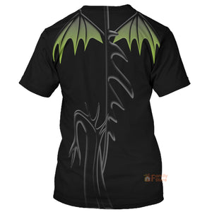 Maleficent Dragon Sleeping Beauty Costume T-Shirt For Men
