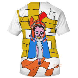 Costume 3D Freddie Mercury Betty Boop Wembley T-shirt