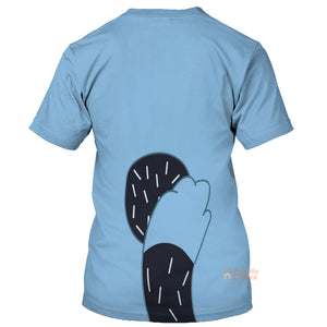 Bandit Heeler Bluey Inspired Light Blue Dog T-Shirt