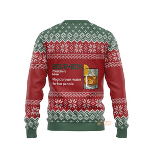 Bourbon Noun Ugly Christmas Sweater For Men & Women