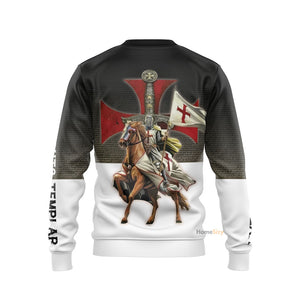 Knights Templar On Horseback Sweater