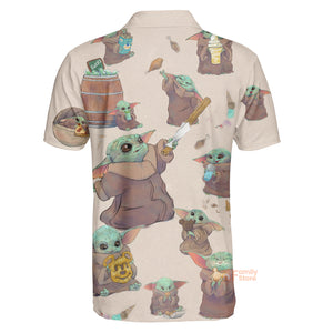 Star Wars Baby Yoda Eating Everything - Polo Shirt