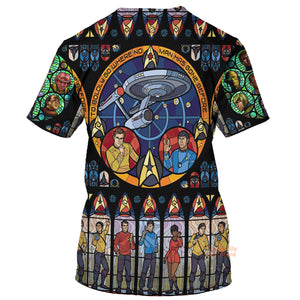 Star Trek Stained Glass T-Shirt