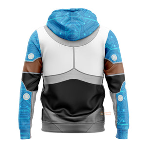 FamilyStore Teen Titan Cyborg Costume Cosplay Hoodie For Men And Women