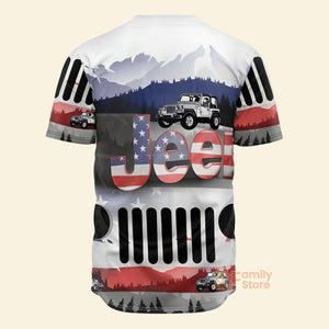 FamilyStore Jeep American Jeep Lover - Baseball Jersey