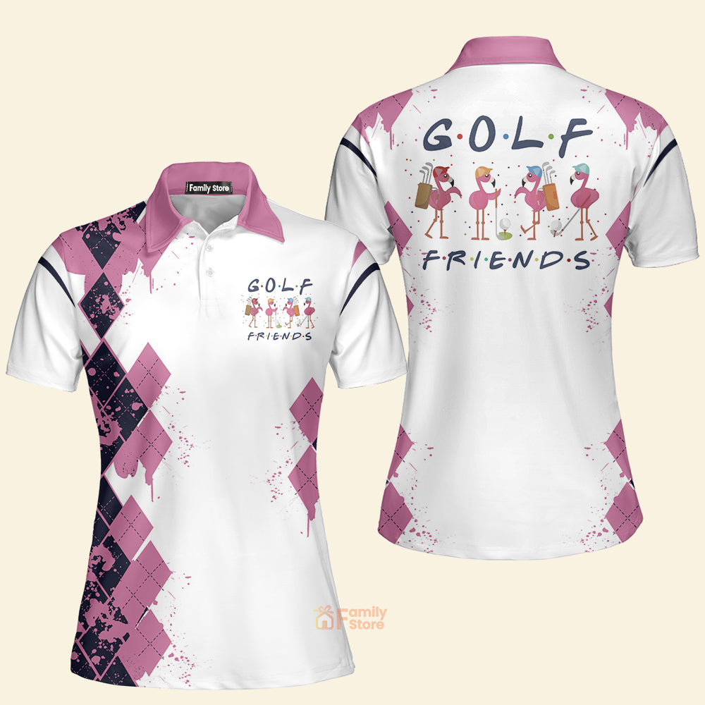 FamilyStore Golf Friends Flamingo V2 - Women Polo Shirt