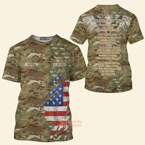 FamilyStore Personalized Veteran US Air Force Airman's Creed 3D T-shirt