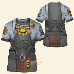 FamilyStore Warhammer Deathwatch Captain - Costume Cosplay 3D Tshirt