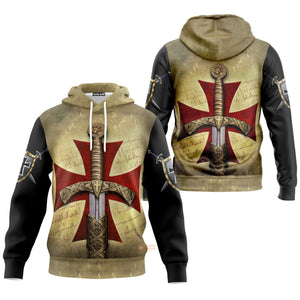 Knight Templar Hoodie For Men And Women