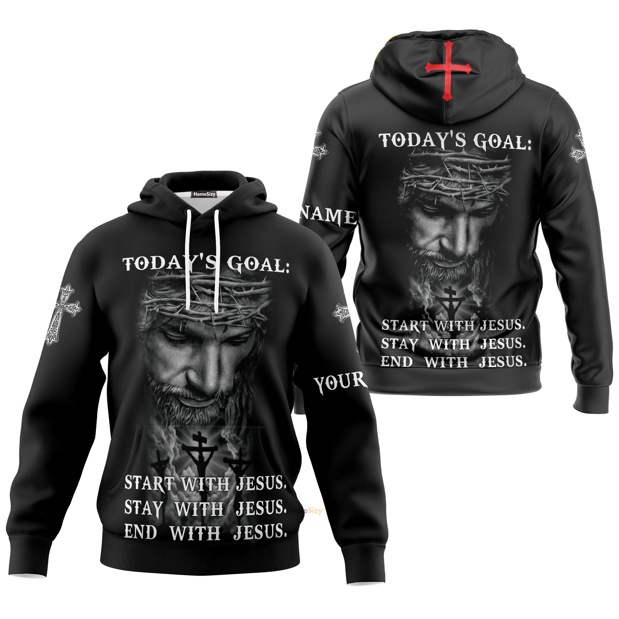 Personalized Christian Jesus Today's Goal Hoodie For Men & Women