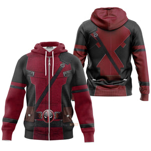 Deadpool Cosplay Hoodie For Men