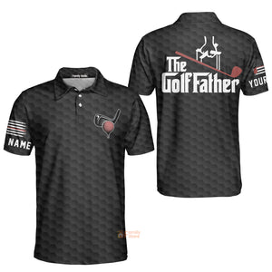 FamilyStore The Golf Father - Personalized Men Golf Polo Shirt