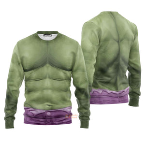 Cosplay Incredible Hulk Sweater For Men & Women