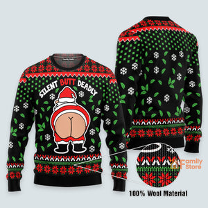 Funny Silent Butt Deadly Santa Ugly Sweatshirt For Men And Women