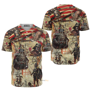 Independence Day Starwars Darth Vader Pirates Home Is Where The Anchor Drops - Baseball Jersey - Family Store