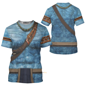 Jake Sully Avatar 2 The Way of Water Costume T-Shirt