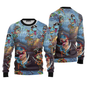 Halloween Pirate Dinosaur Scary - Sweater
