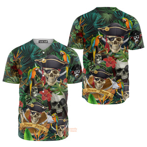 Pirate Skull Pirates Make Legends Baseball Jersey