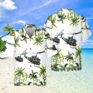 United States Army Helicopter Hawaiian Shirt, Helicopter Shirt