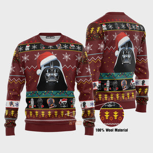 Christmas Star Wars Dark Vader Lover Ugly Sweaters