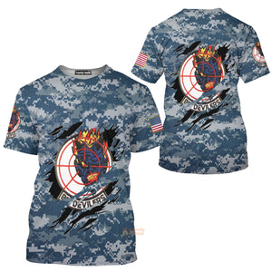 Veterans Fighter Squadron 74 (Vf-74) Bedevilers 3D T-Shirt