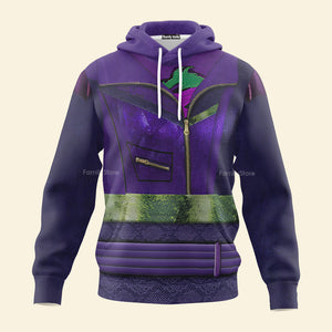 FamilyStore Mal Purple and Green Descendants 3 Costume Hoodie