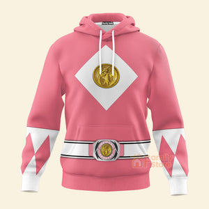 Pink Ranger Mighty Morphin The Movie (1995) C1 - Hoodie Set, Sweatshirt, Sweatpants PRHS88